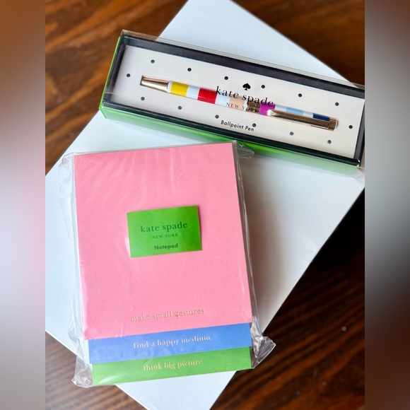 Kate Spade Multicolor Notepad and Ballpoint Pen - Picture 4 of 5